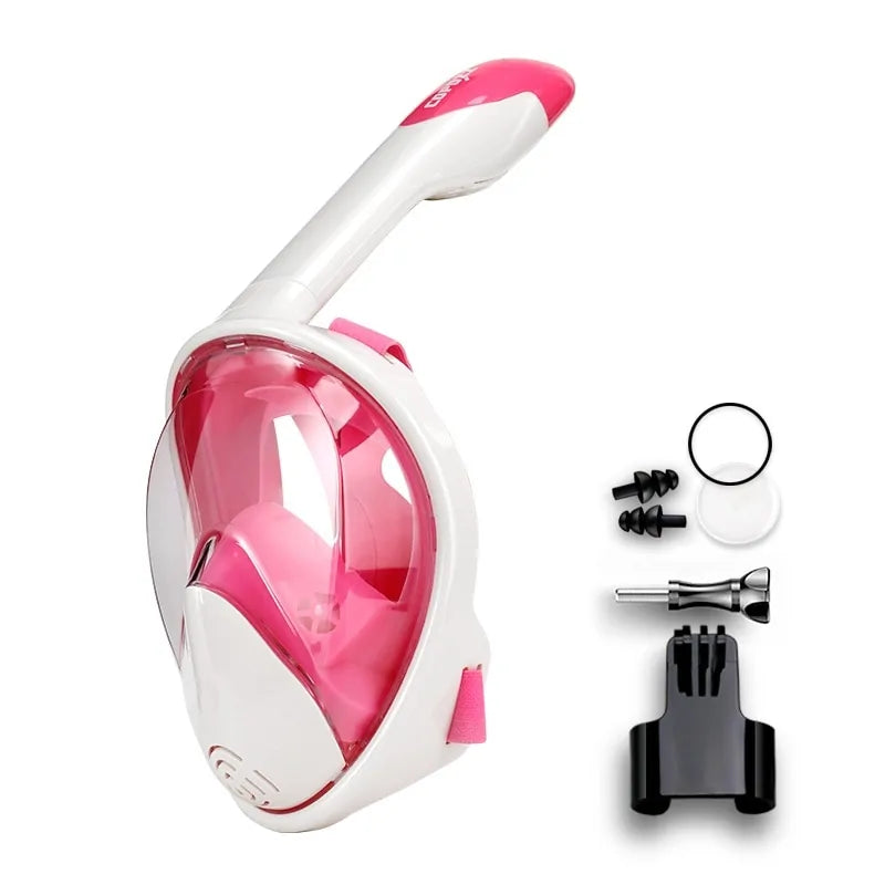 Full Face Scuba Diving Snorkel Goggles